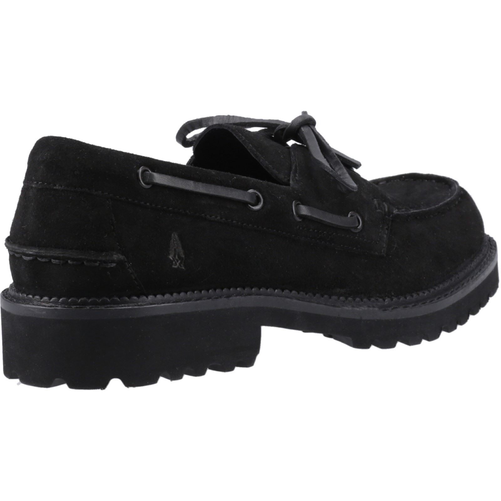 Hush Puppies Geri Mockasiner för kvinnor i svart mocka dam – bild 2
