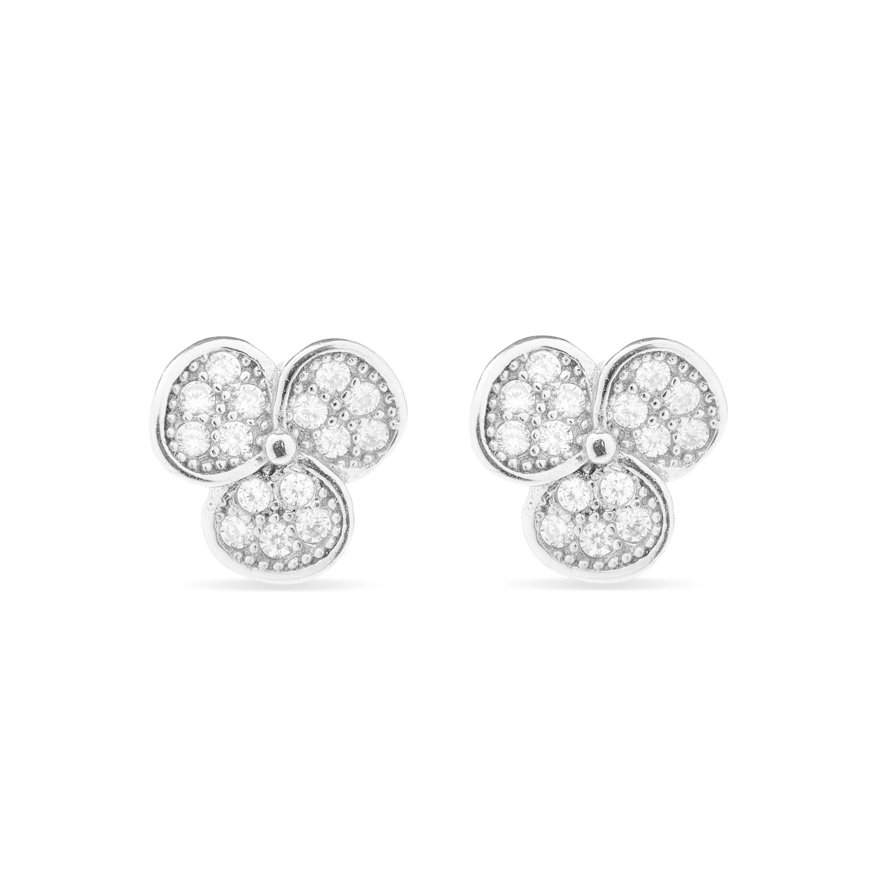 Luxenter dolkörhängen i 925 sterling silver och rodiumpläterad yta med glänsande zirkonia
