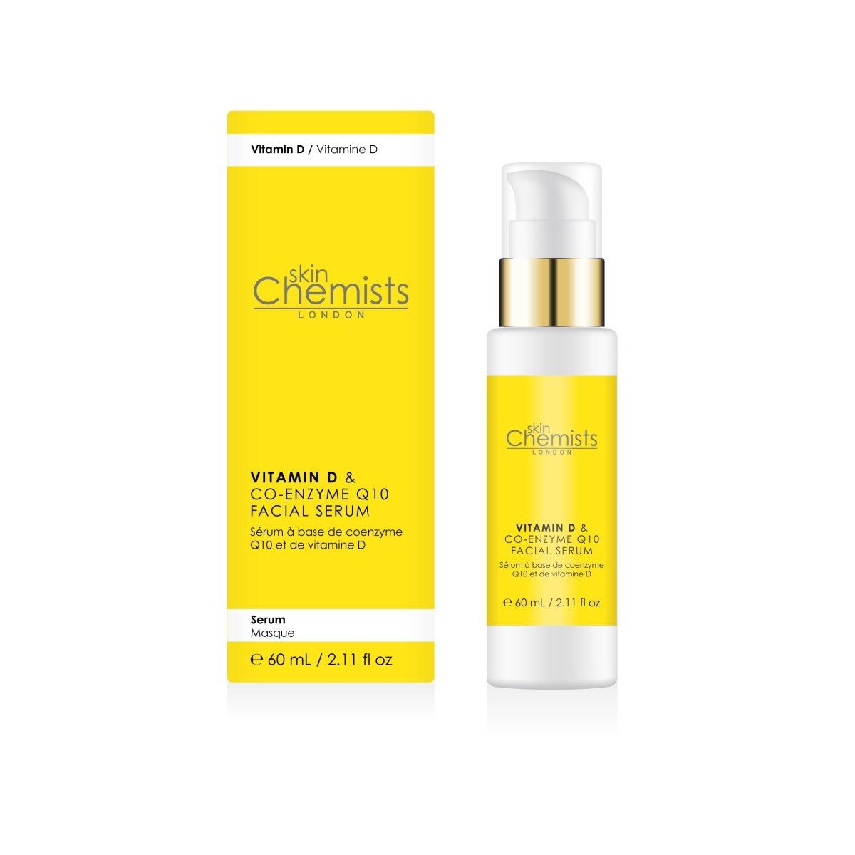 skinChemists Vitamine D Co-enzym Q10 & Vitamine D Anti-verouderingsserum 50 ml