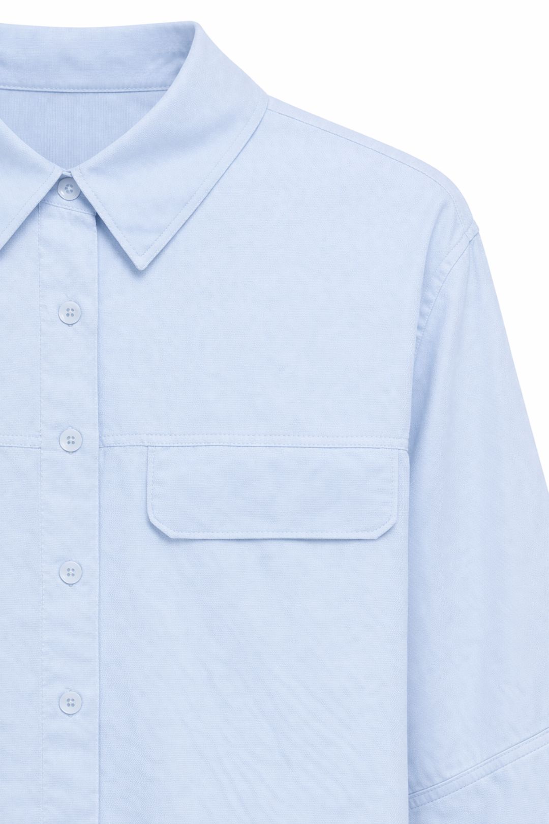 Mixray Kortärmad Crop Poplin Skjorta dam – bild 2