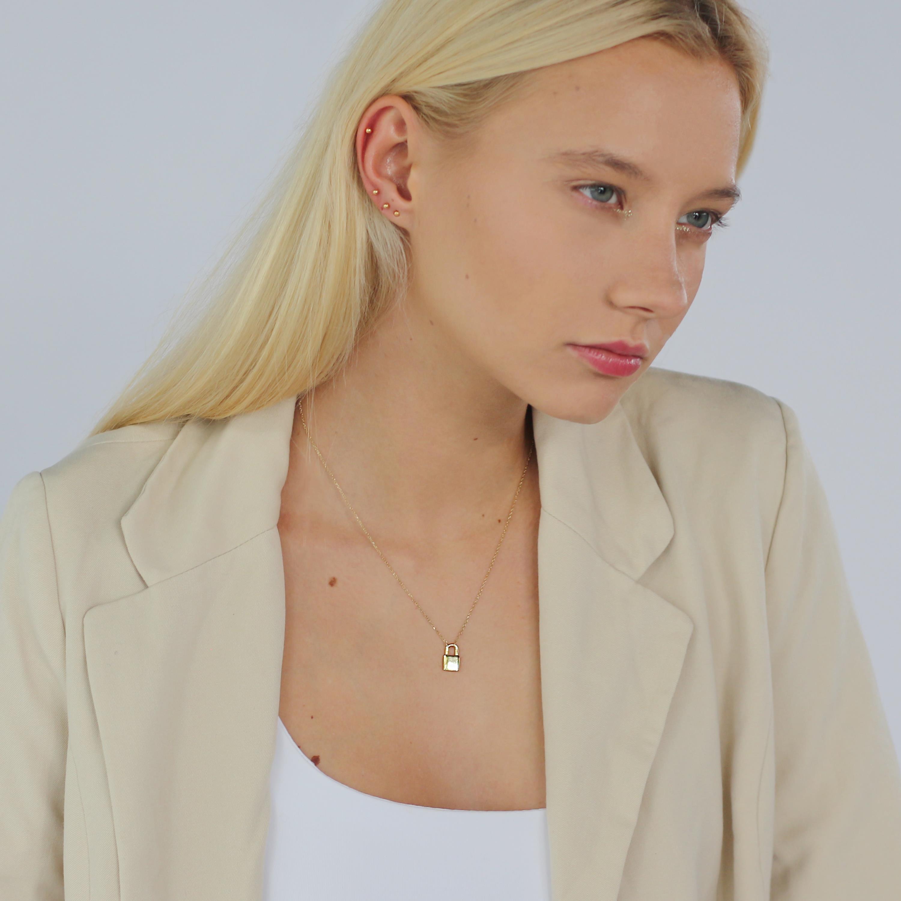 Luxenter imlor-halsband i 925 sterlingsilver med 18 karats gulguldpläterad yta dam – bild 2