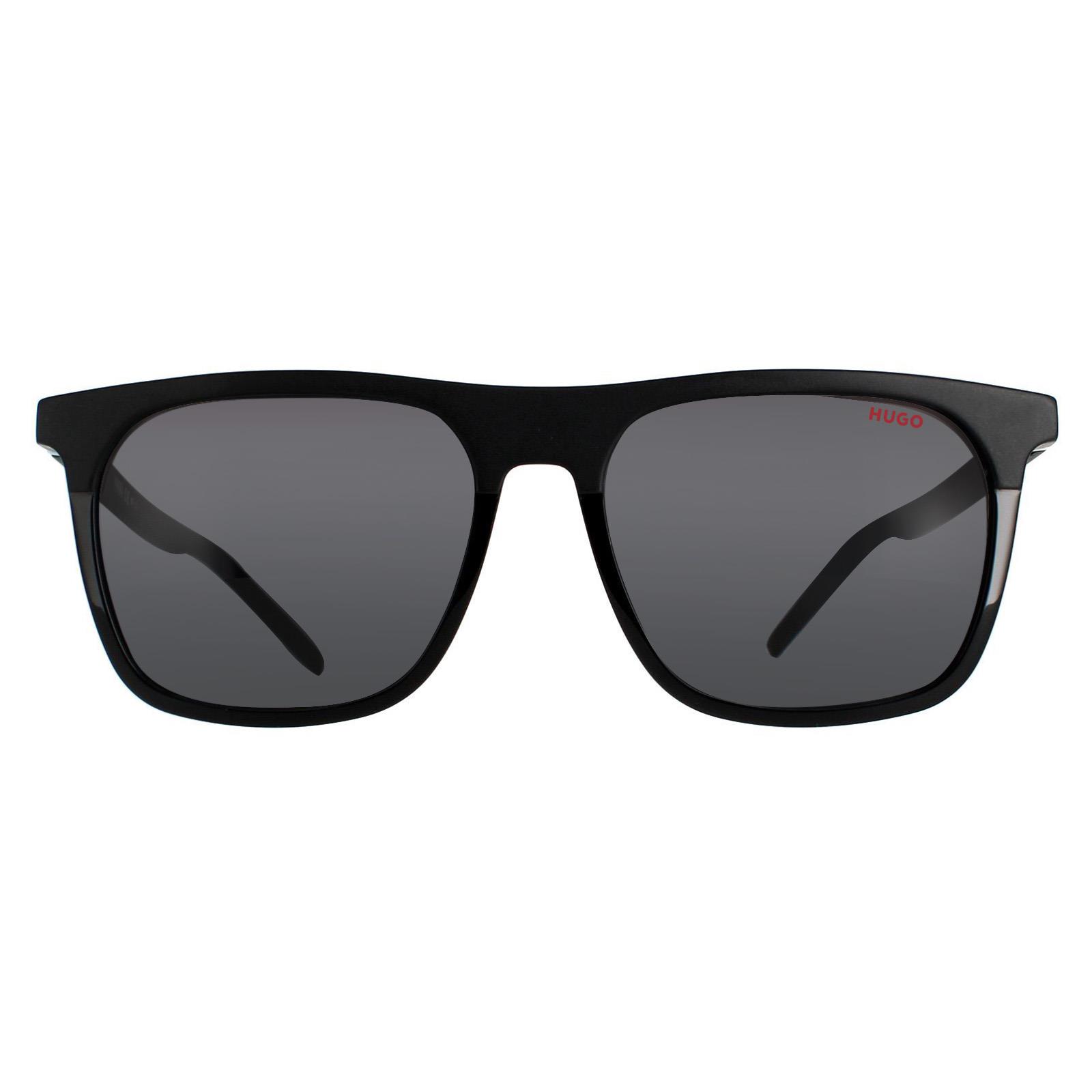 Thumbnail - Hugo by Hugo Boss Rectangle Mens Matte Schwarz Grau Blau HG 1086/S