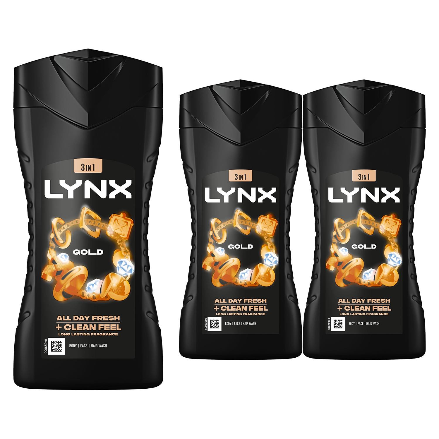 Lynx Shower Gel Body Wash Gold Refreshing Oud Wood and Vanilla Men 225ml - Image 9