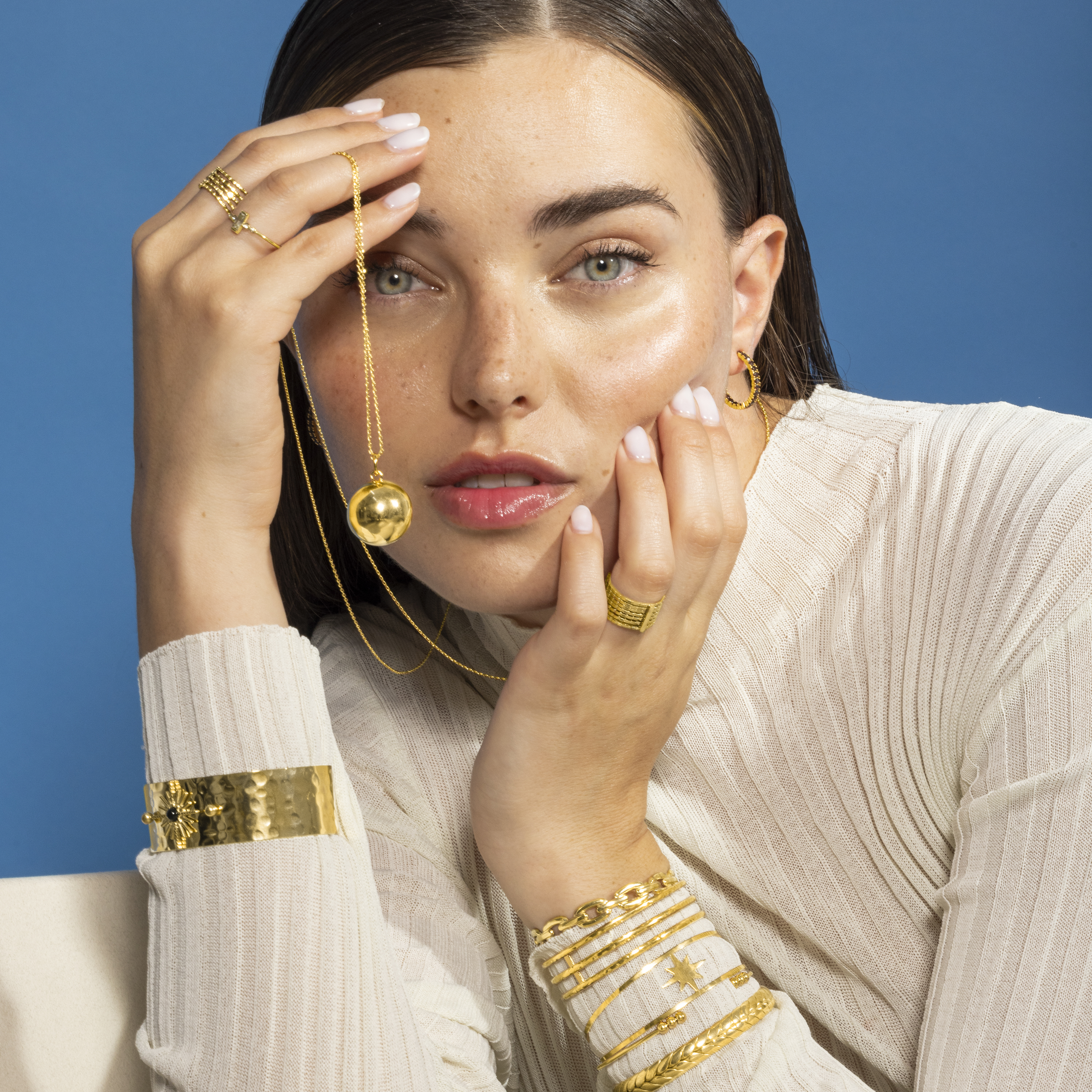 Onyx-armband i 18K gult guld Nepai 2