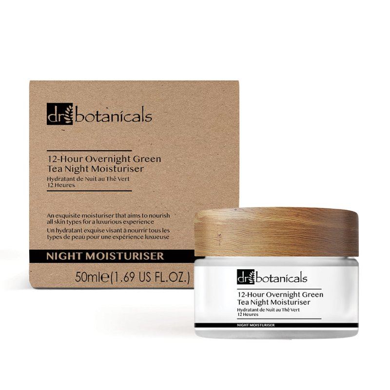 Dr Botanicals 12-Hour Overnight Green Tea Night Moisturiser 50Ml - Image 2
