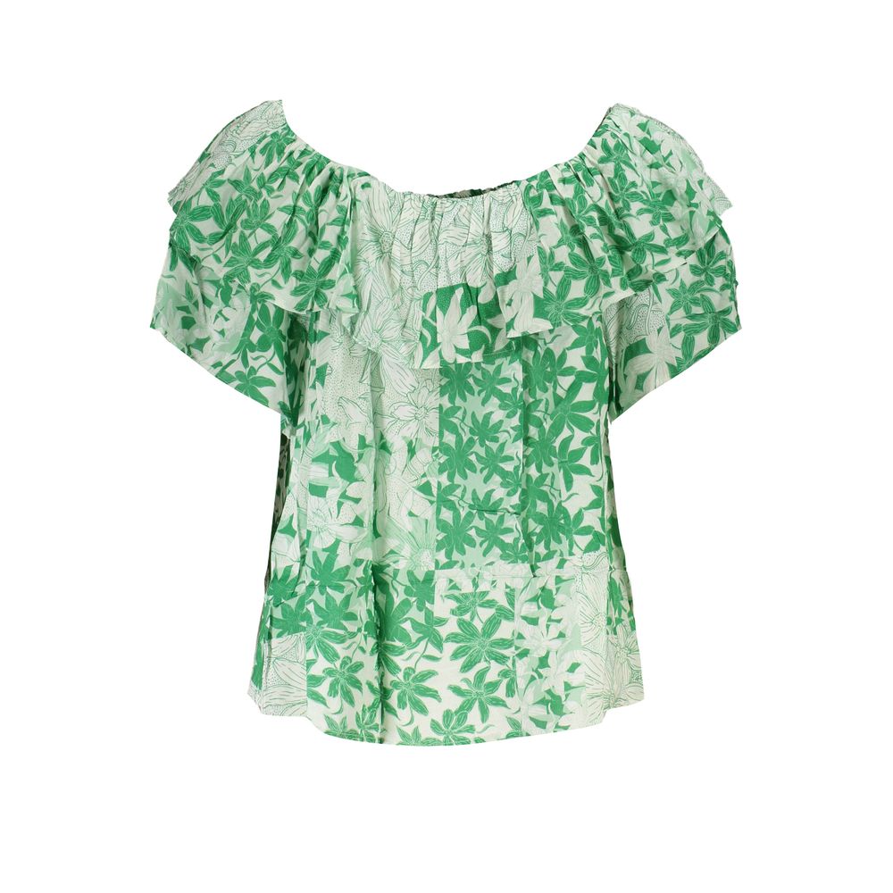 Desigual Blommönstrad Blus Offshoulder Top dam – bild 2