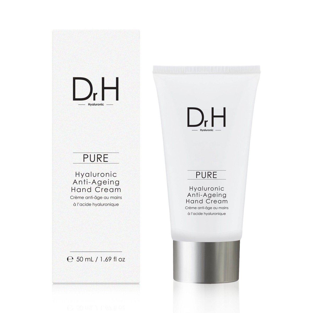 Dr H Hyaluronic Acid Anti-Ageing Hand Cream 50ml in White - Image 4