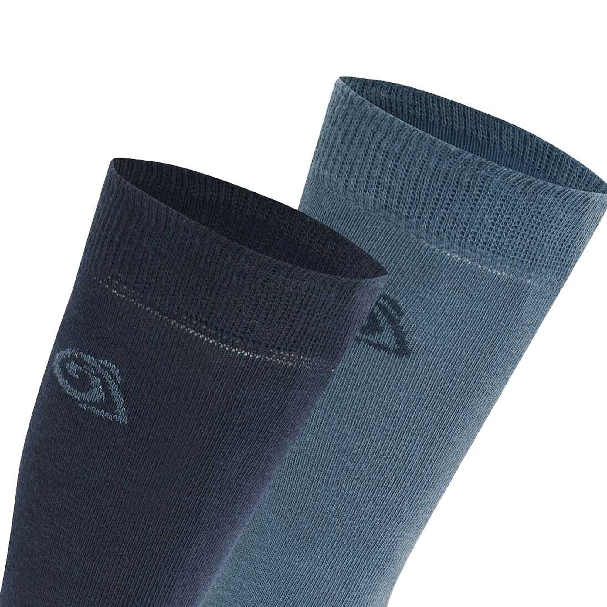 Craghoppers Unisex Vuxna Myggavvisande Strumpor (Pack om 2) (Blå Marin/Blå Sten) herr – bild 2