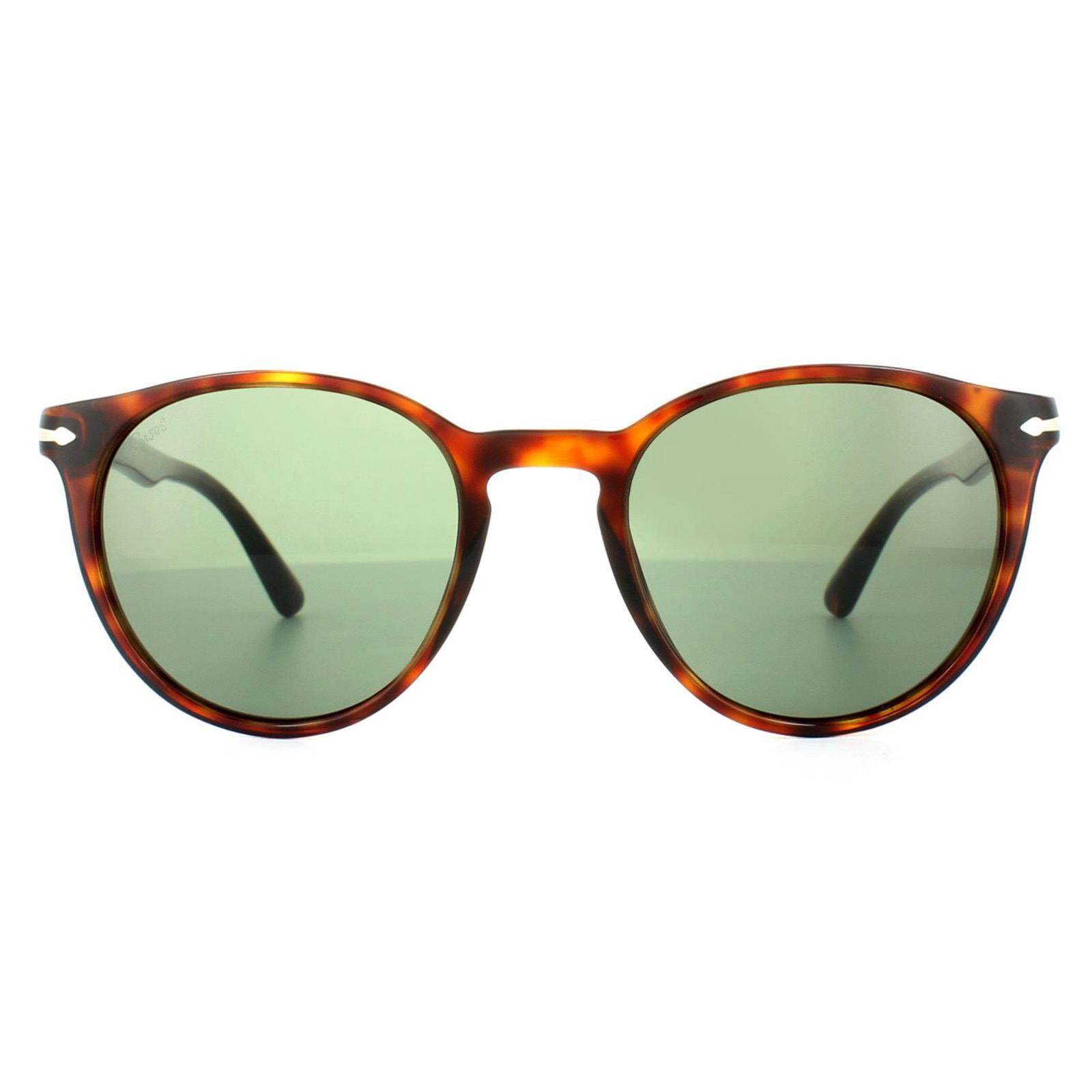 Persol Sonnenbrille 3152 9015/31 Havanna Grau Grün