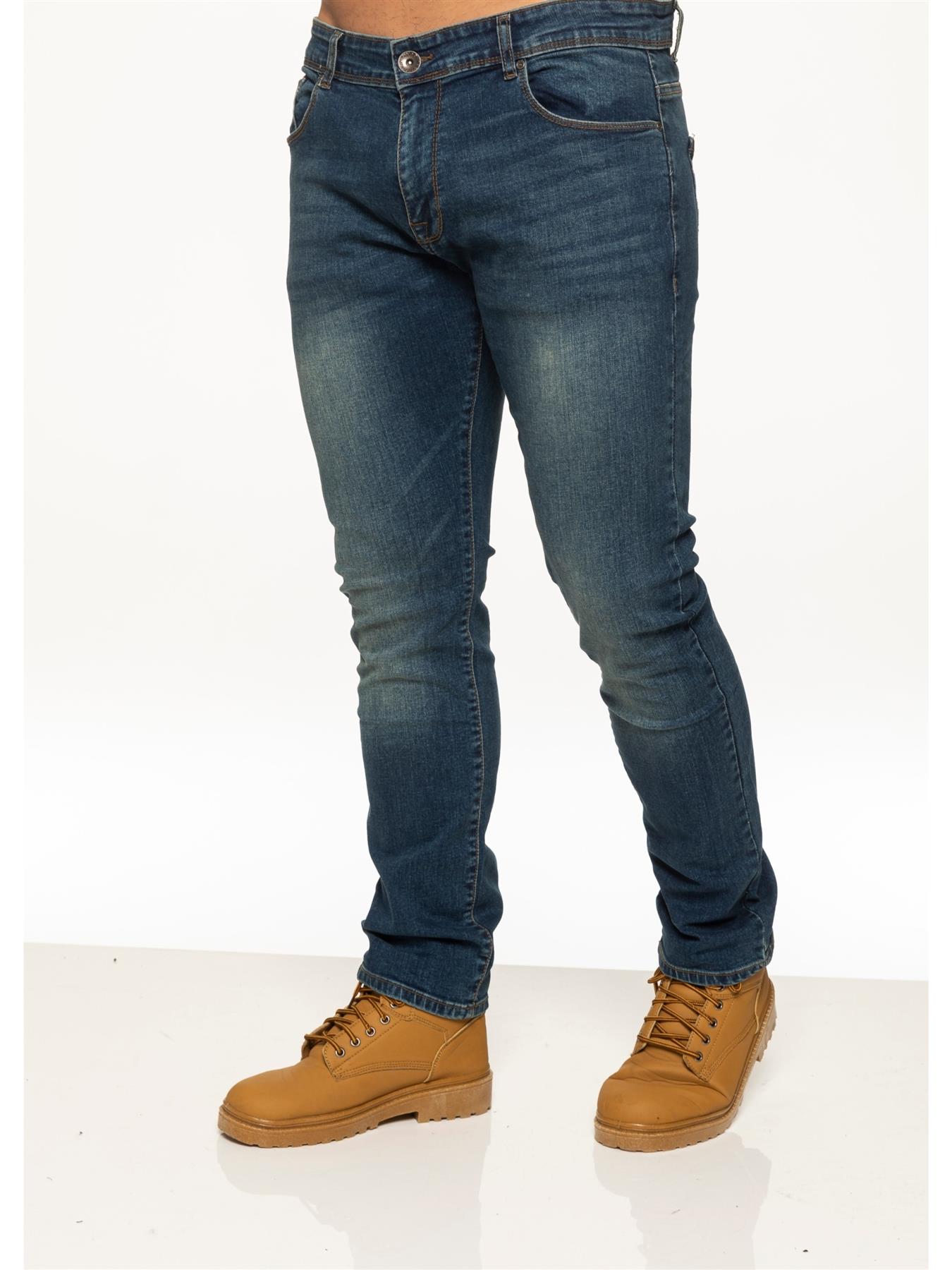 Thumbnail - Enzo Herren Slim Stretch Denim Jeans