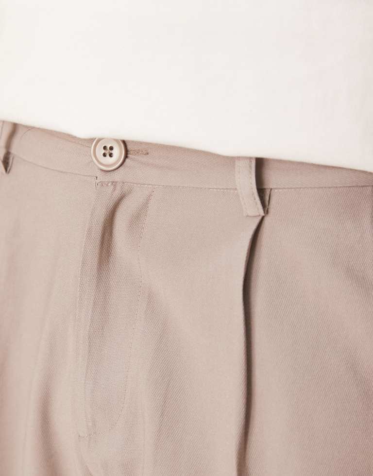 ASOS DESIGN vida flare smartbyxor med veck herr – bild 2