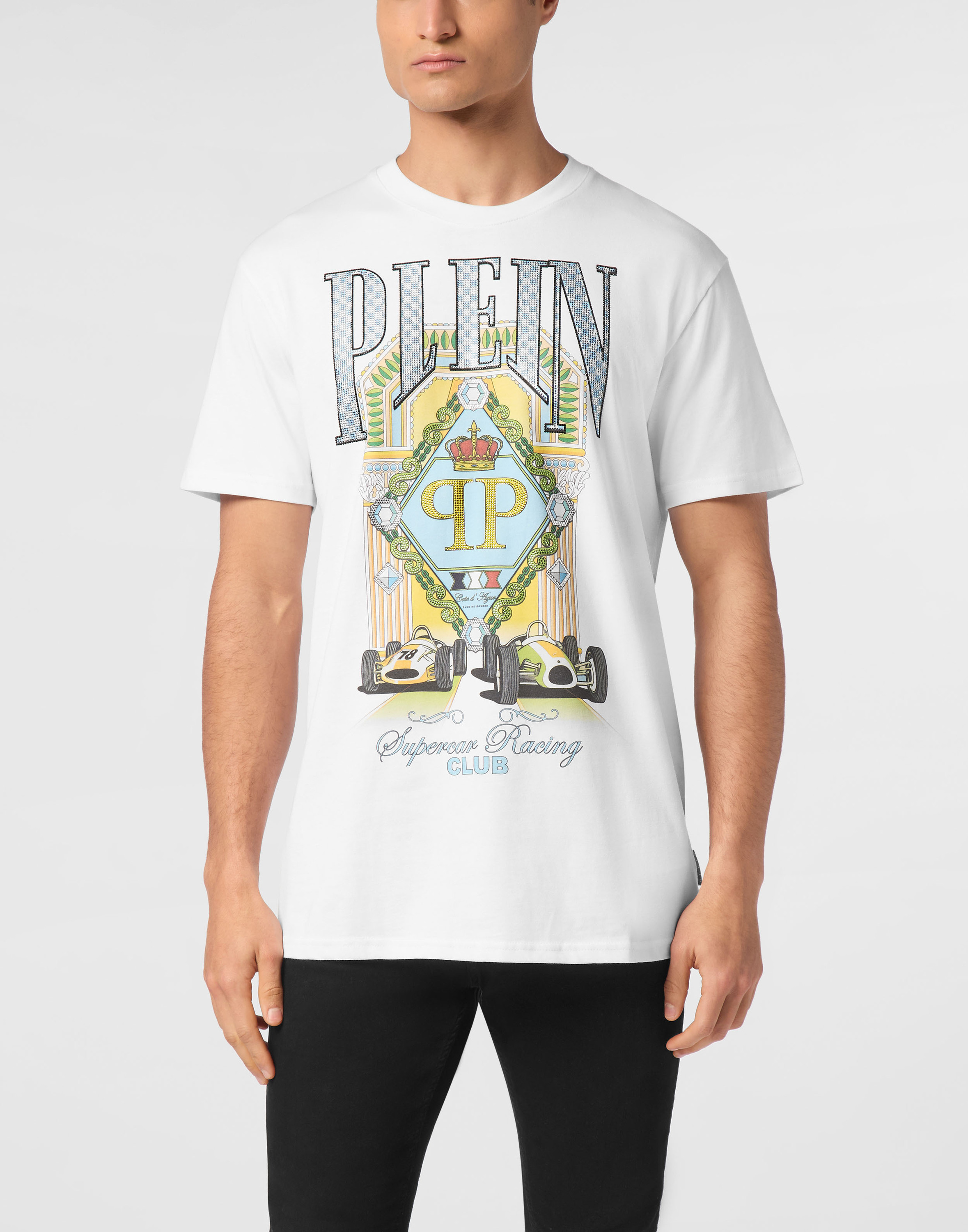 Philipp Plein T-shirt rundhals racingskjorta herr – bild 2