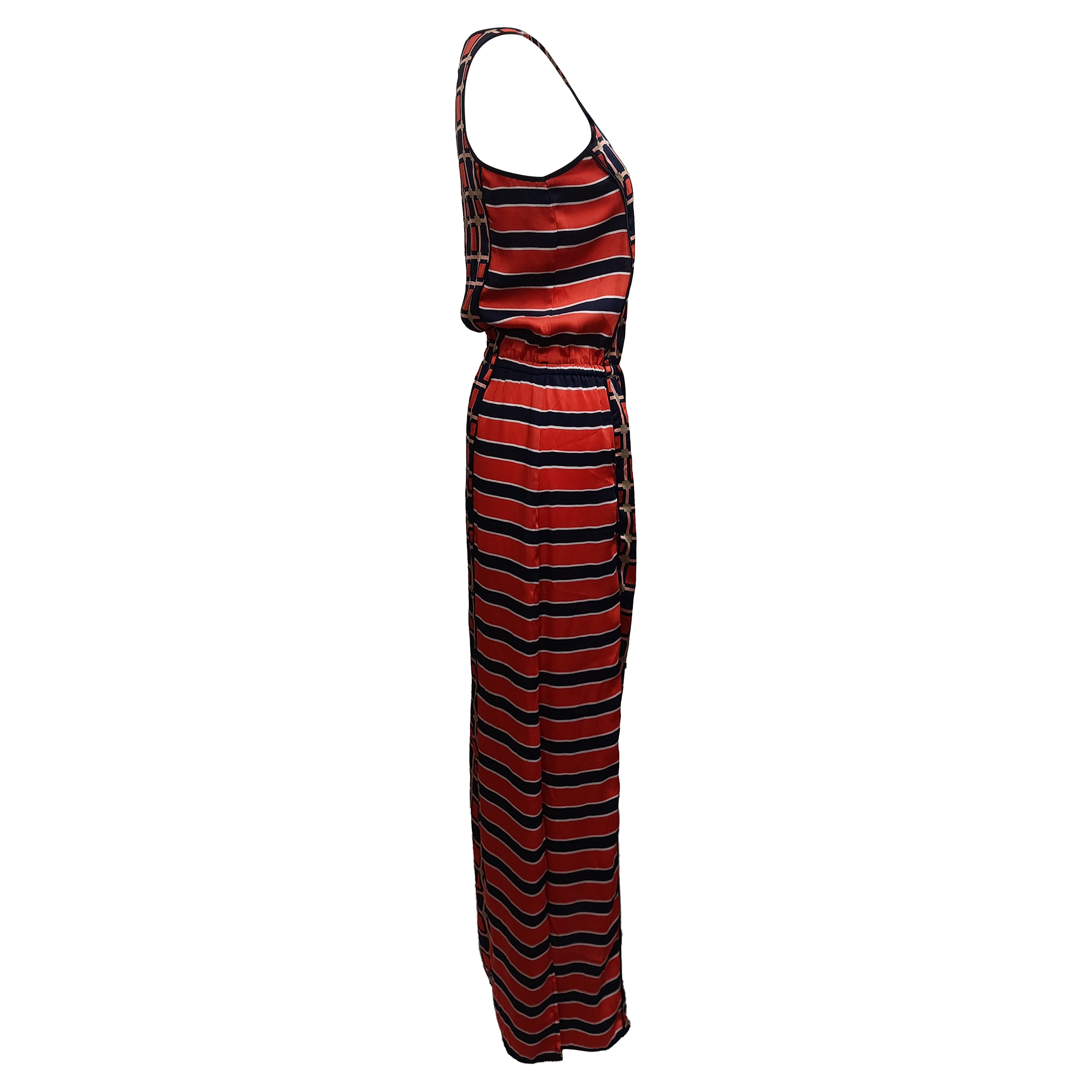 Michael Kors Pre-owned Michael Michael Kors Satäng Maxi Klänning i Multicolor Polyester dam – bild 2