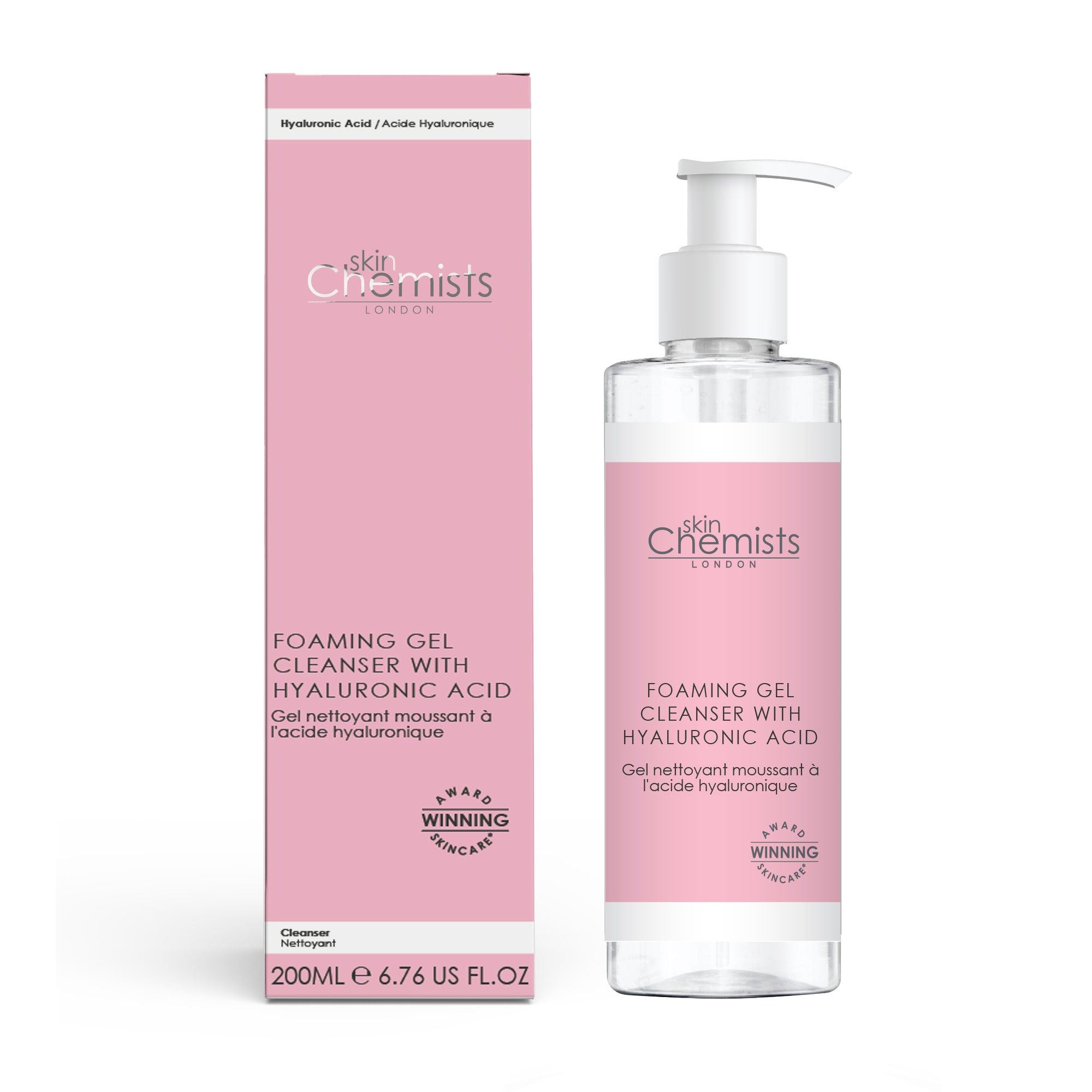 skinChemists Schuimende anti-aging reinigingsgel met hyaluronzuur 200 ml