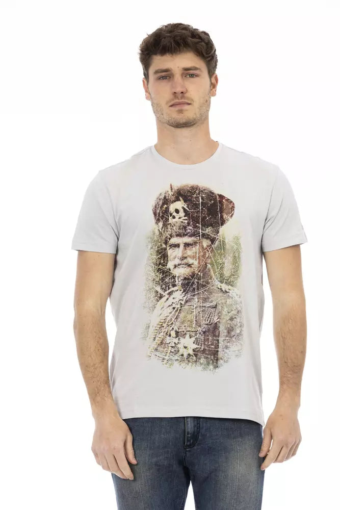 Trussardi Action Herren Grau Es Baumwoll- T-Shirt Groß