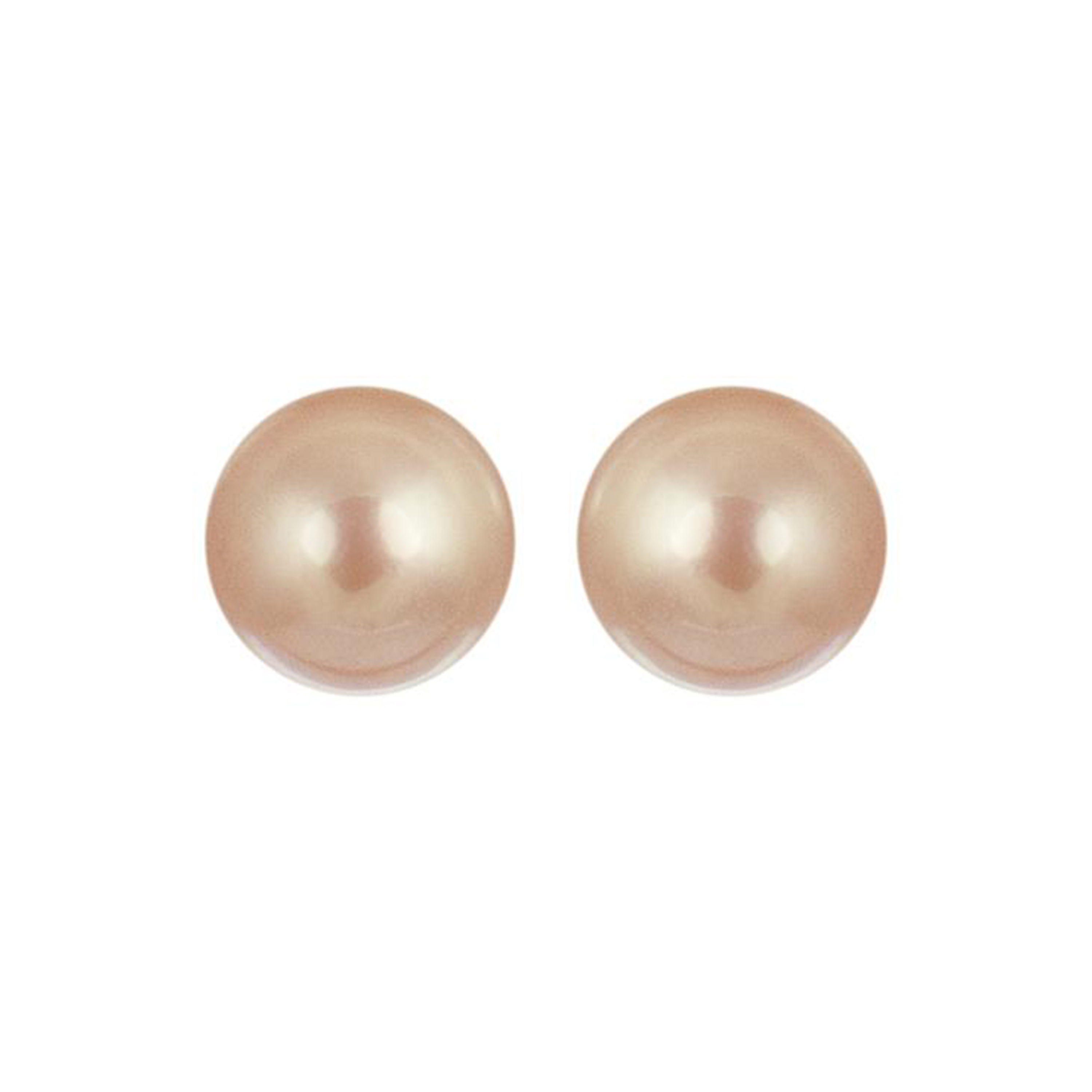 geel-örhängen i 925 sterling silver och rosa pärla med rodiumpläterad yta