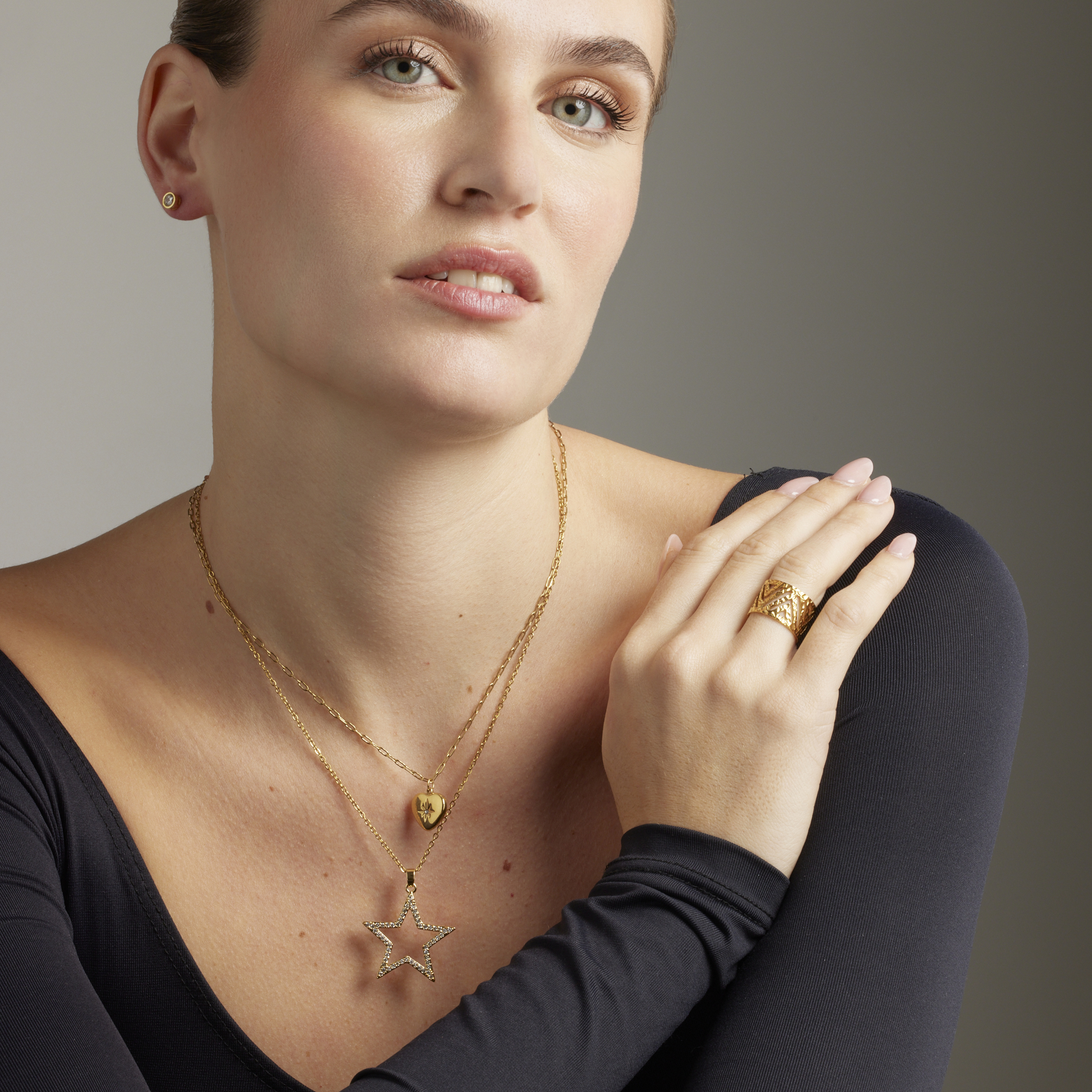 Luxenter Halsband Ikpo 18k guldfinish dam – bild 2