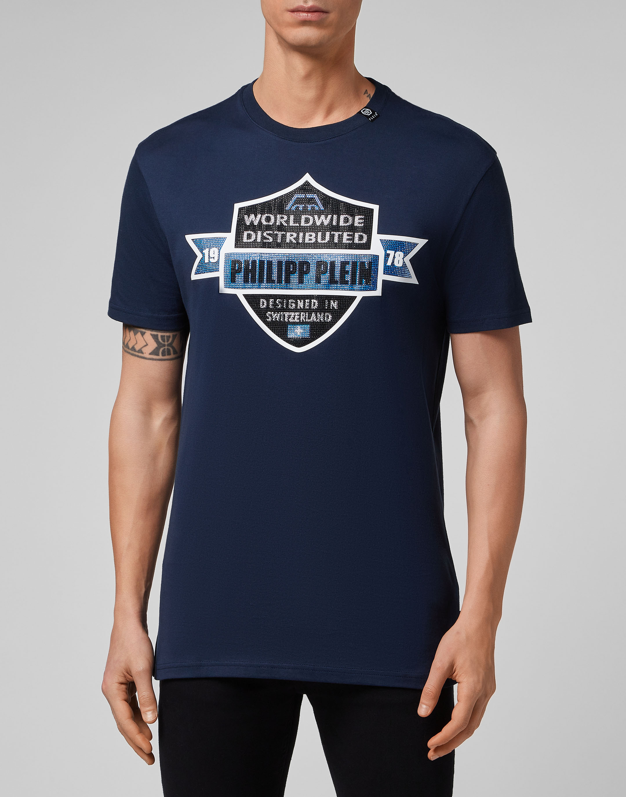 Philipp Plein T-shirt Rundhals K/S Crest herr – bild 2