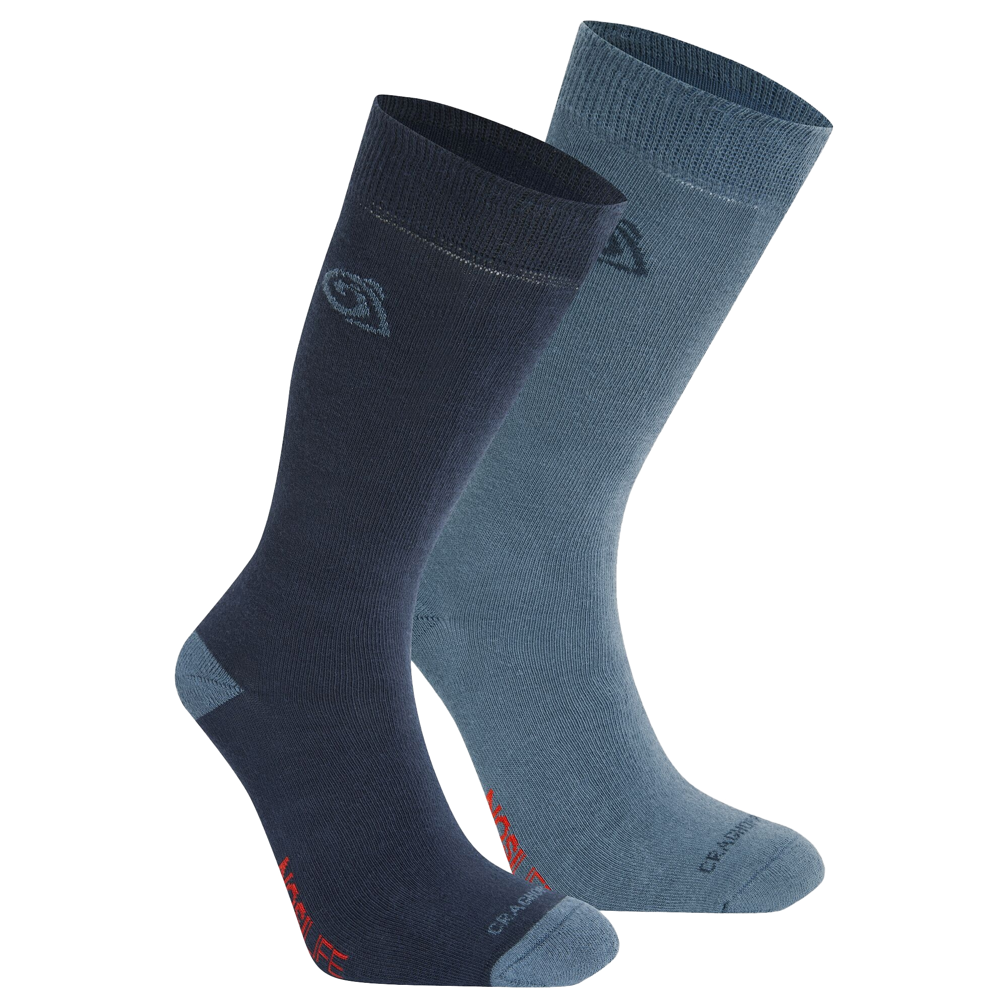 Unisex Vuxna Myggavvisande Strumpor (Pack om 2) (Blå Marin/Blå Sten)