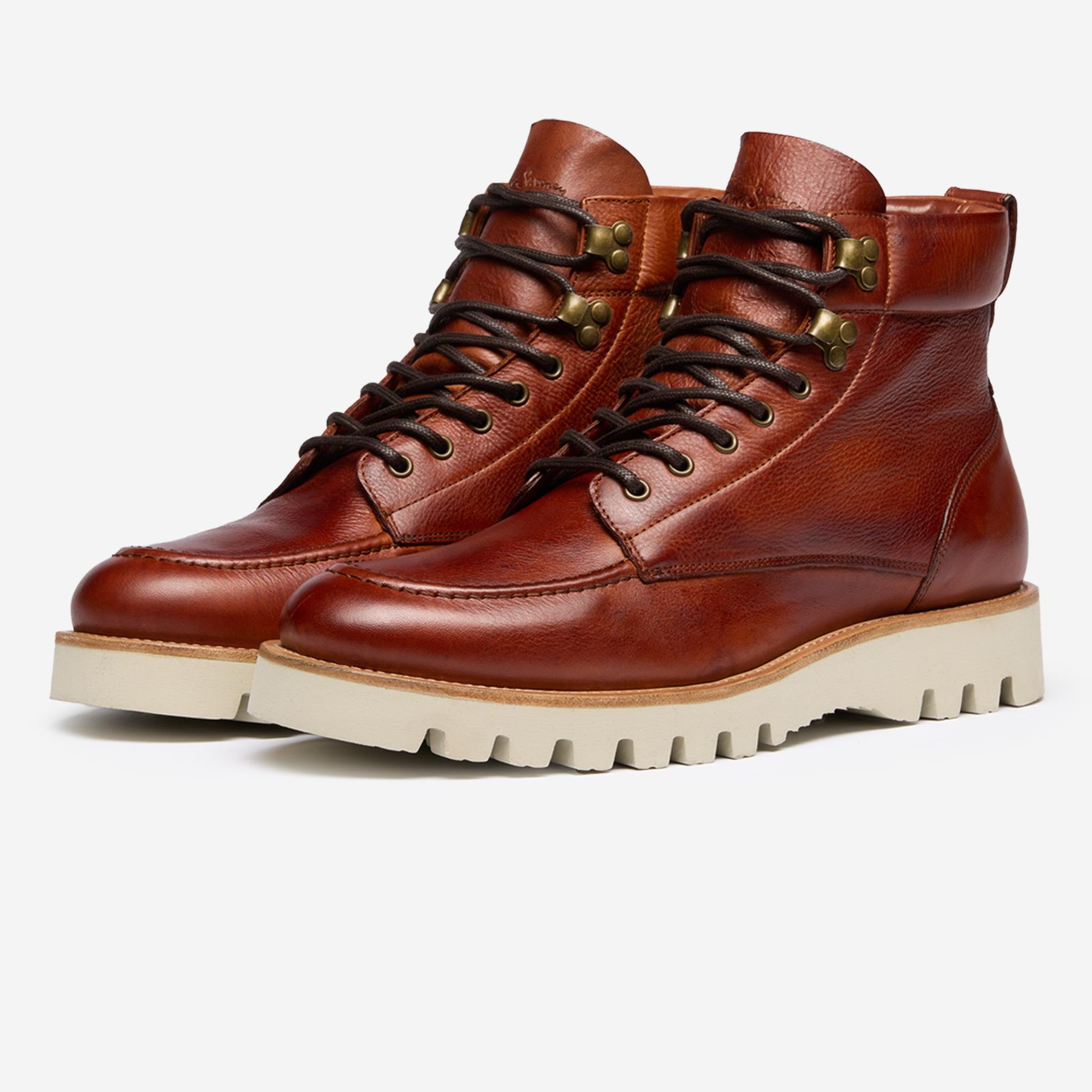 Oliver Sweeney Olivere Bolhas Mens Moc Toe Boots - Tan Leather - Size UK 10