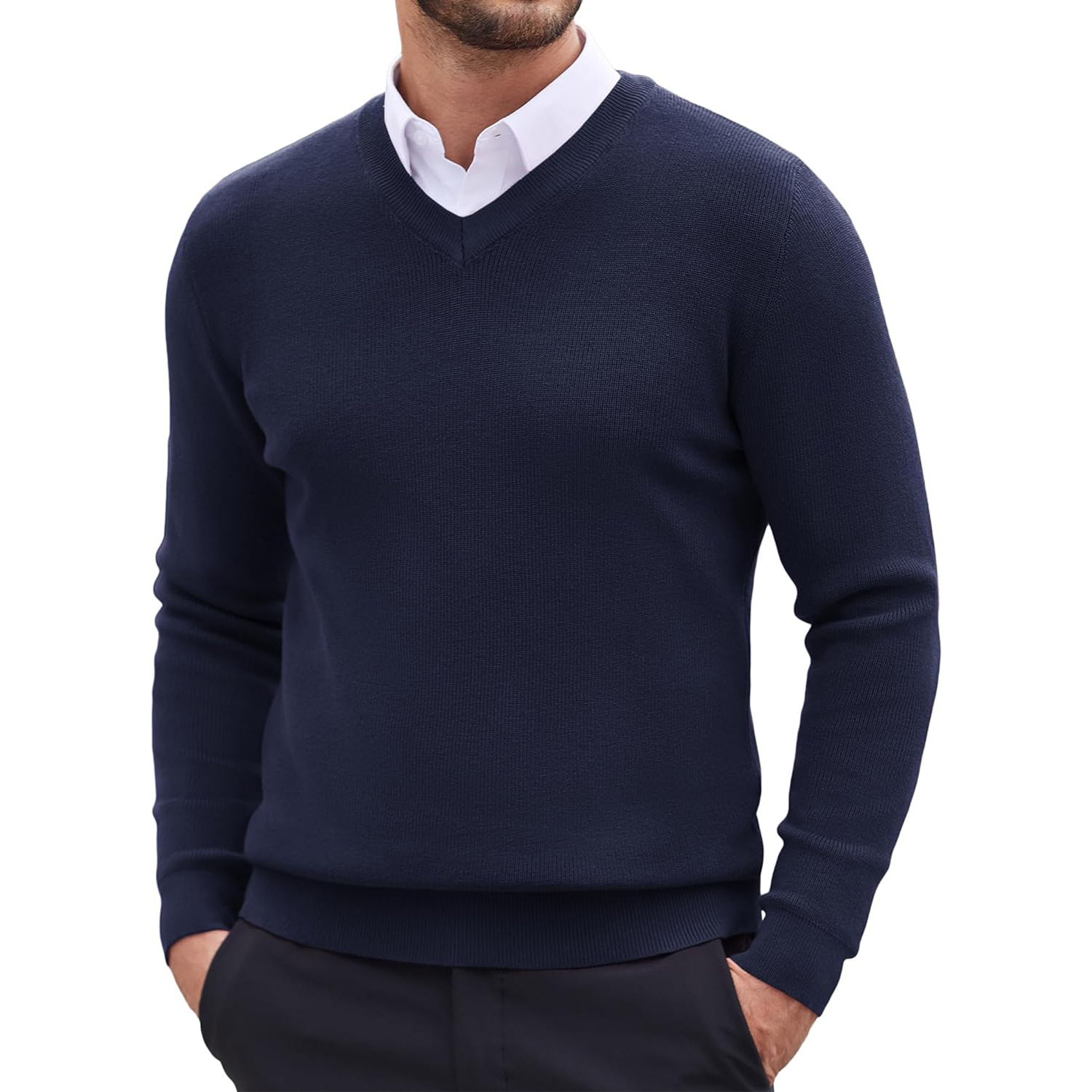 Cappuccino Italia Tröjor Mock Pullover herr – bild 2