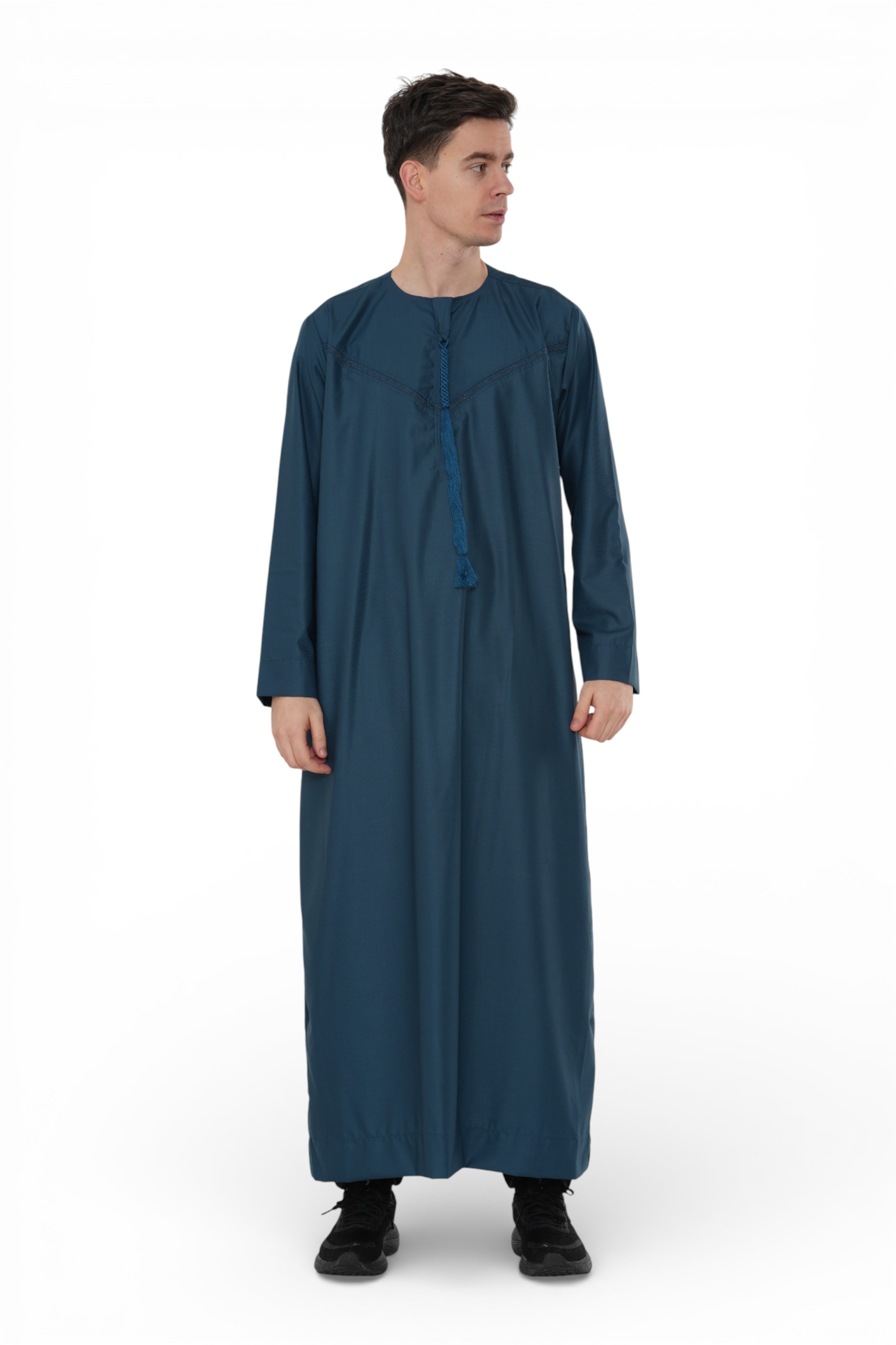 Thobez Ramadan Eid blå marockansk Jubba Robe Djellaba Thobe herrar TT-008 skjortor & blusar – bild 2