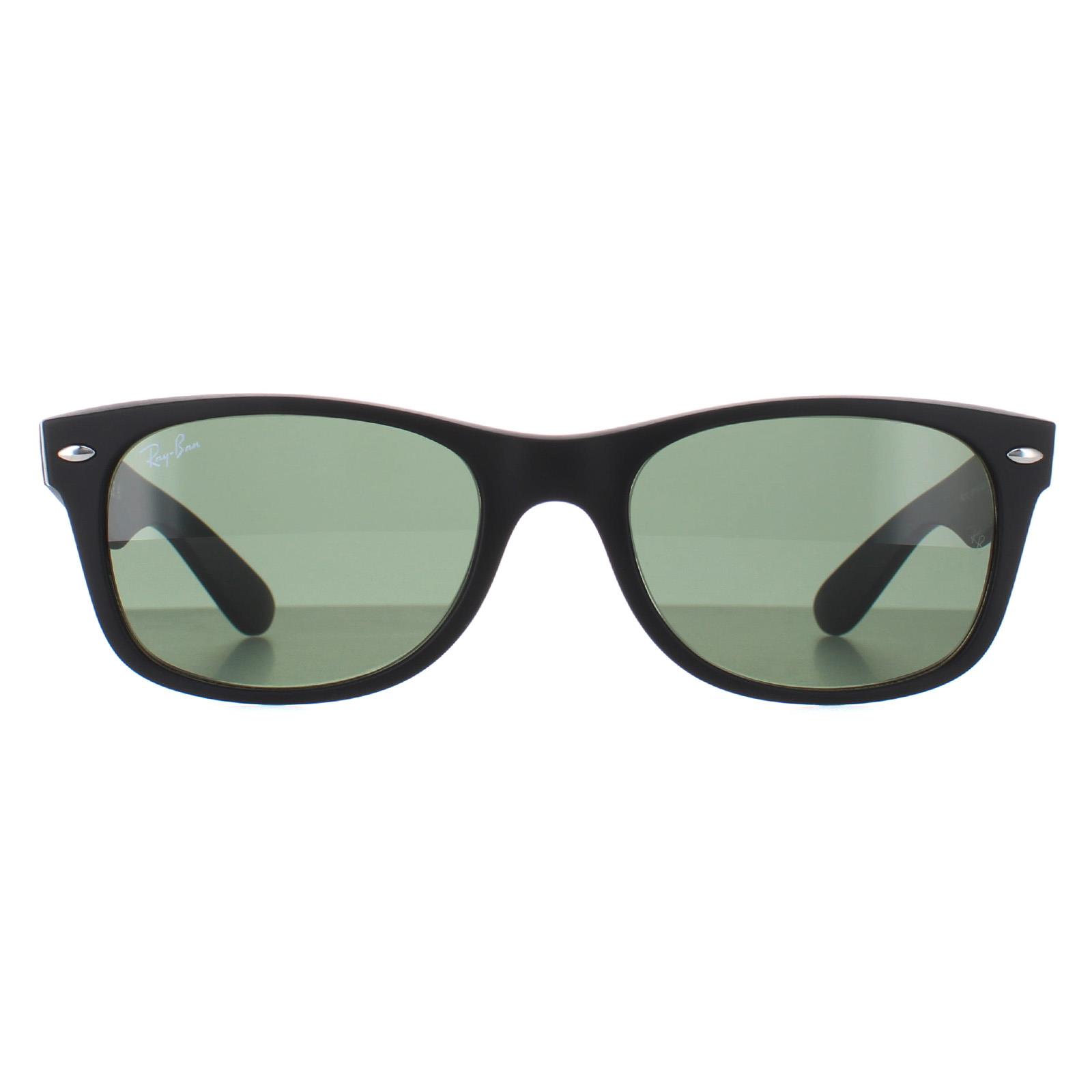 Ray-Ban Unisex Black Rectangle Rubber Green Sunglasses - Image 4