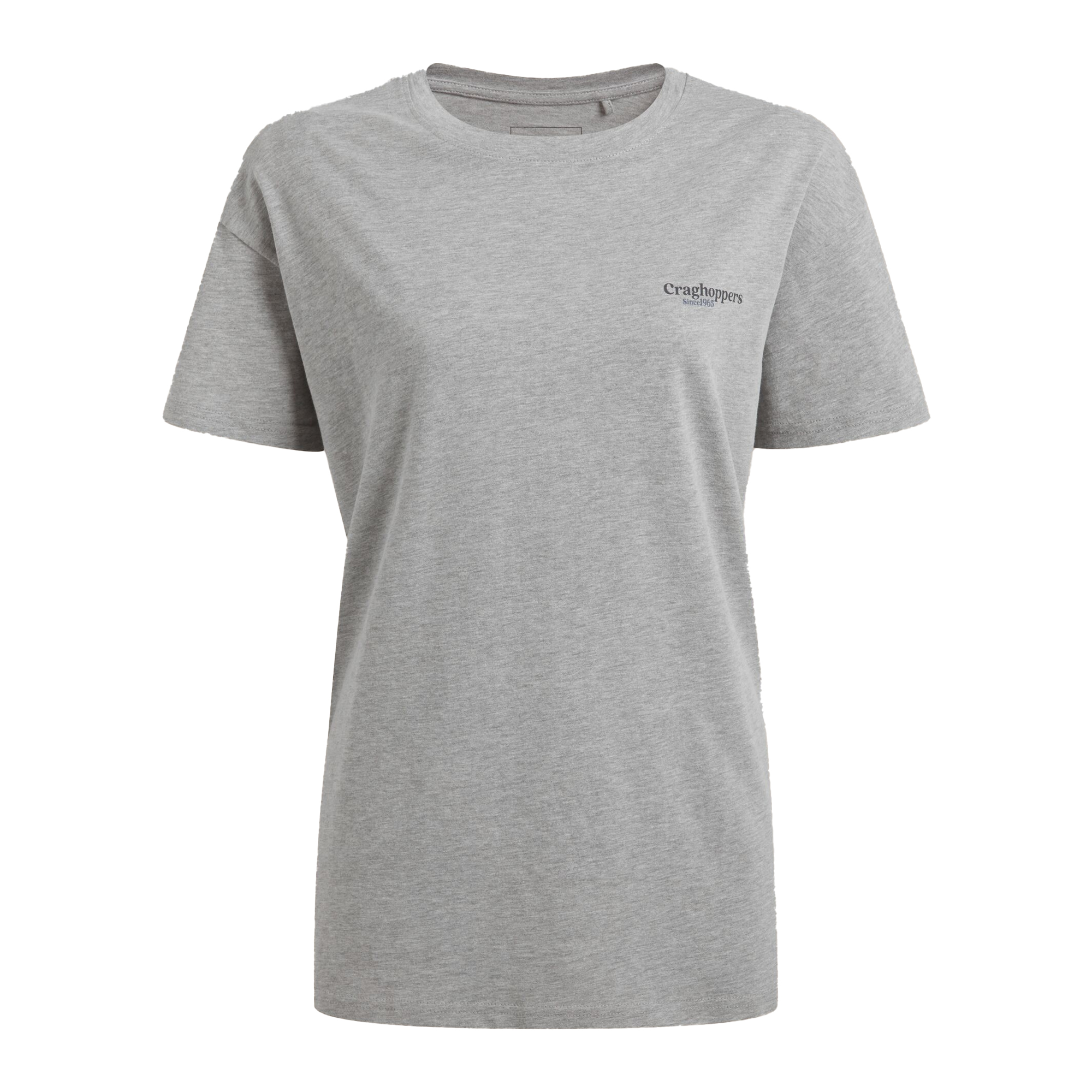 Craghoppers Dam Yago Landscape Baktryckad T-shirt med Korta Ärmar (Mjuk Grå Melange) – bild 2