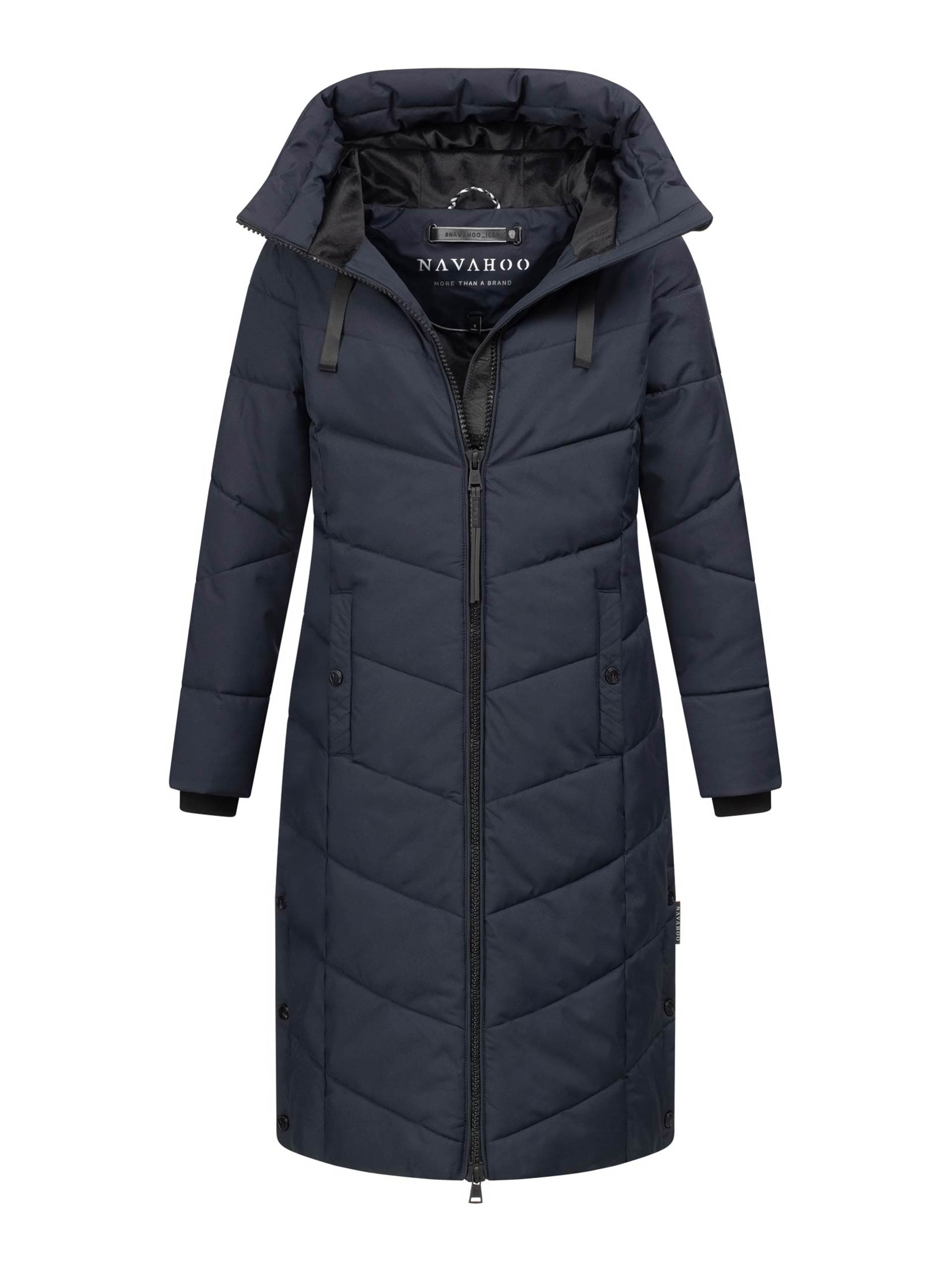 Smacking Bear Quiltad vinterkappa för kvinnor varm och elegant