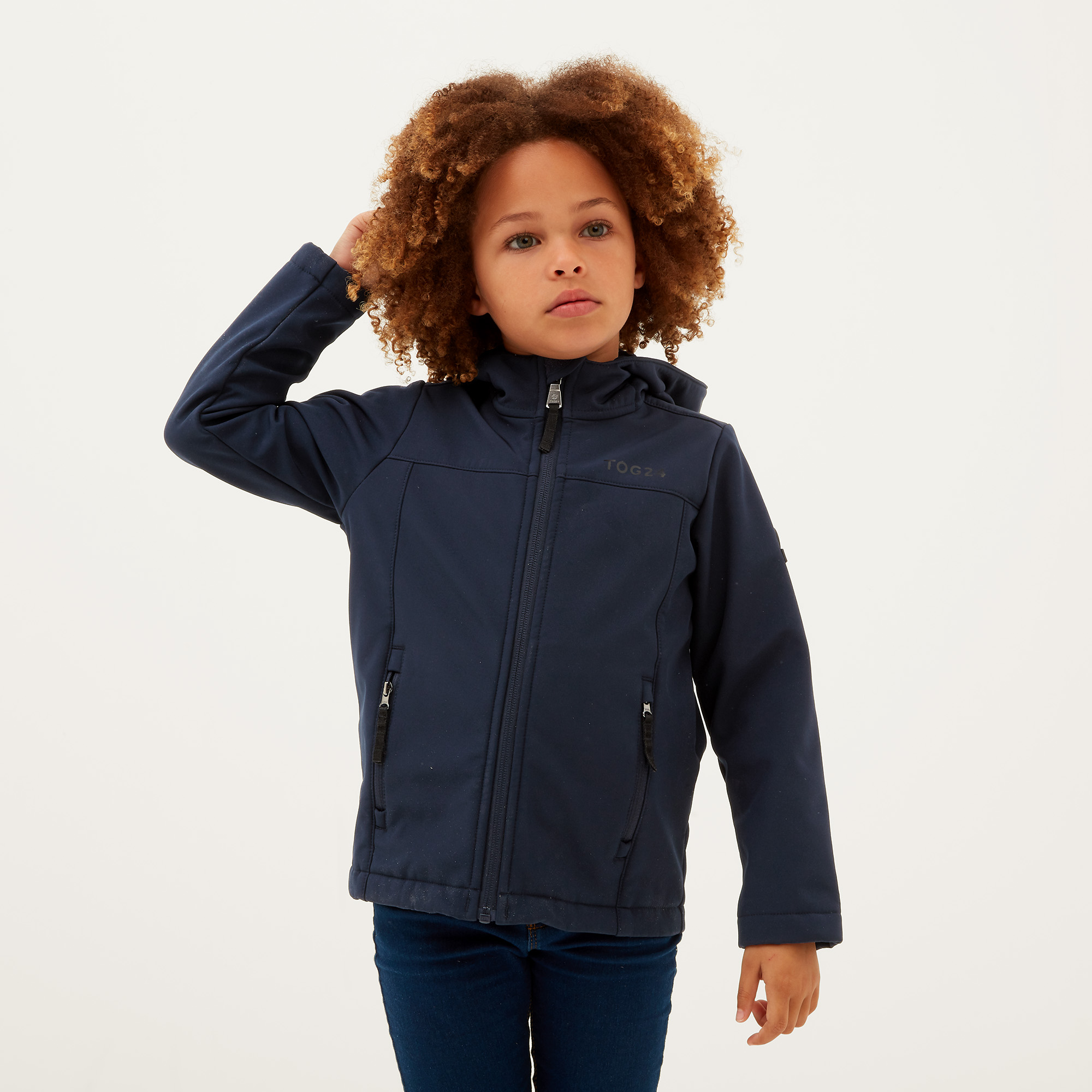 Tog24 Unisex Navy 'Koroma' Softshell Jacket In | : Size 6-7 Years - Image 2
