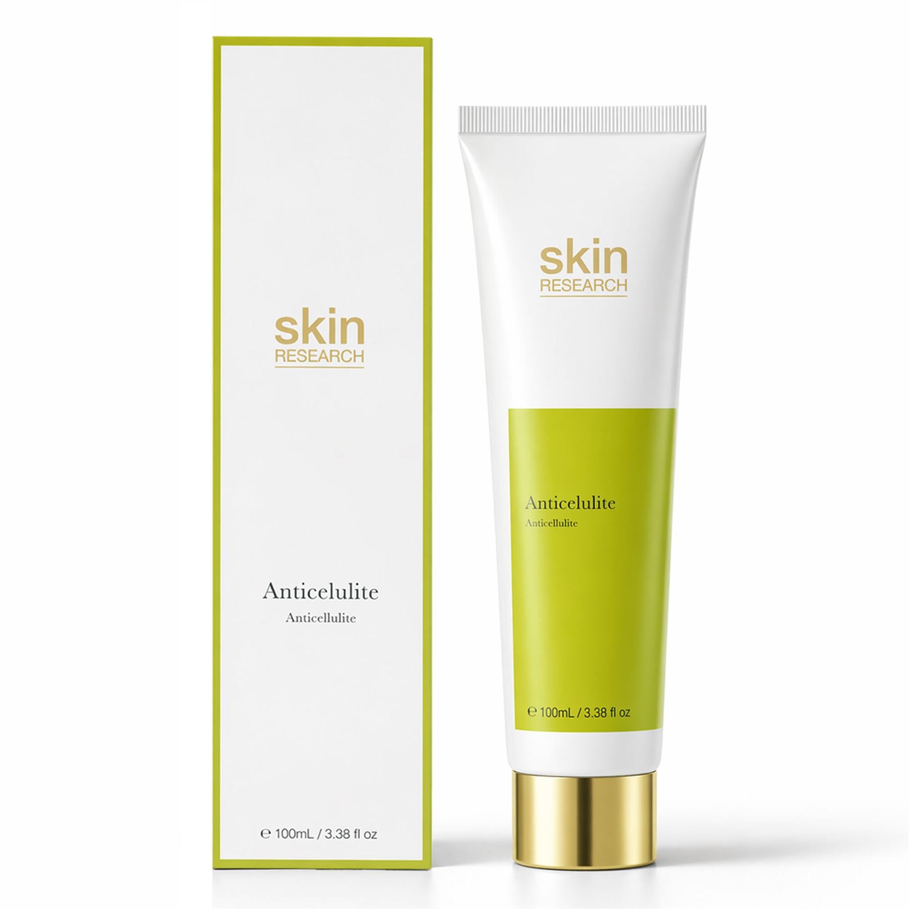 Skin Research Womens Anti-Cellulite Anti-Ageing Cream 100ml for Cellulite, Loss of Firmness - One Size
