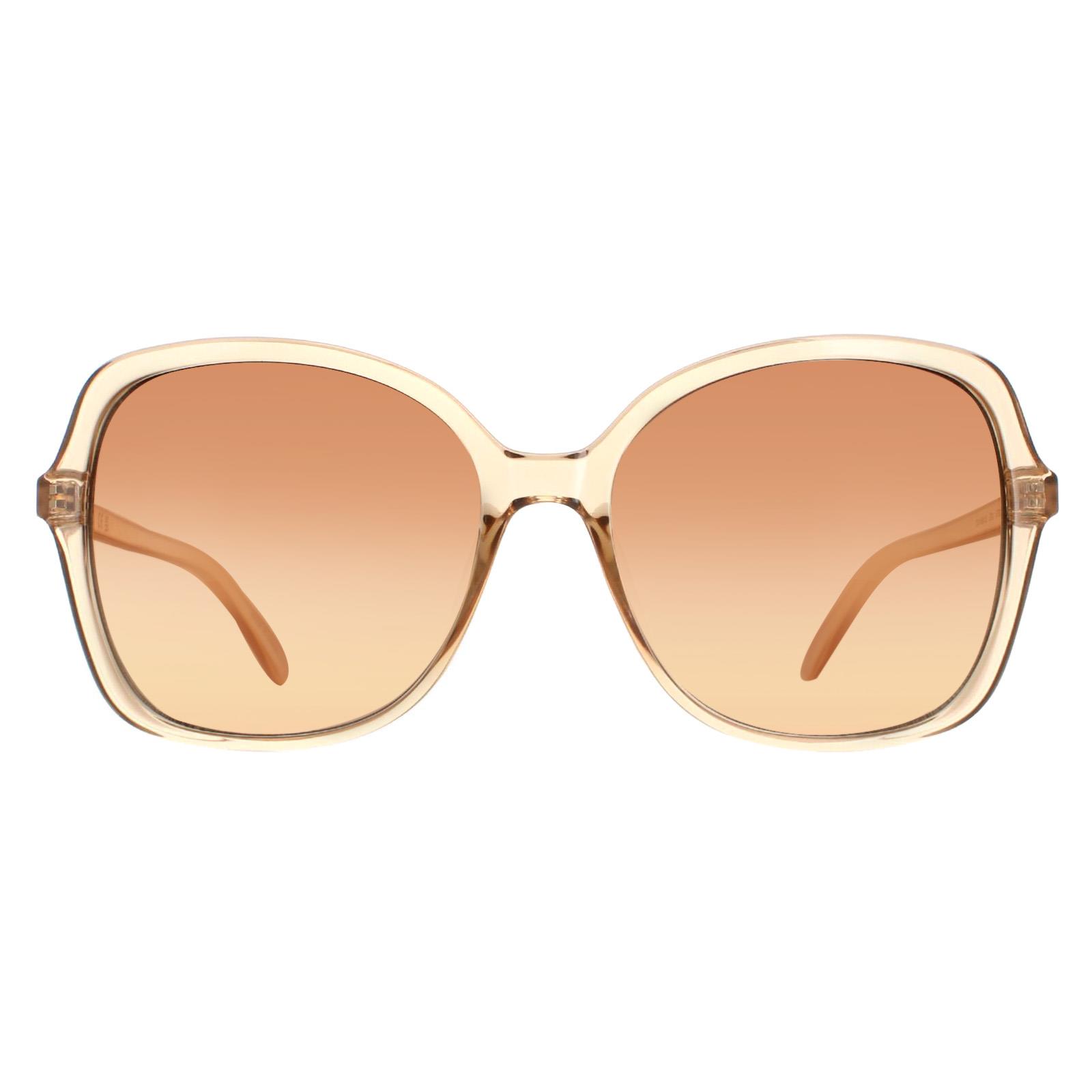 Thumbnail - Lunettes de soleil Calvin Klein CK19561S 270 Crystal Beige Brown Gradient