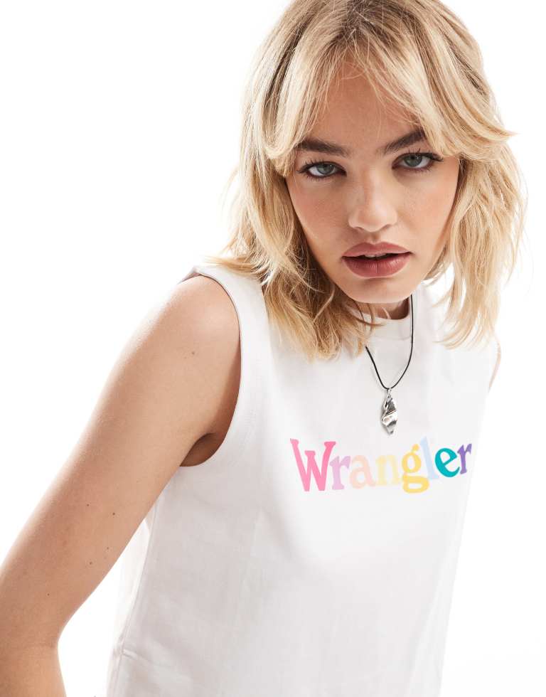 WRANGLER färgglad logoväst dam – bild 2