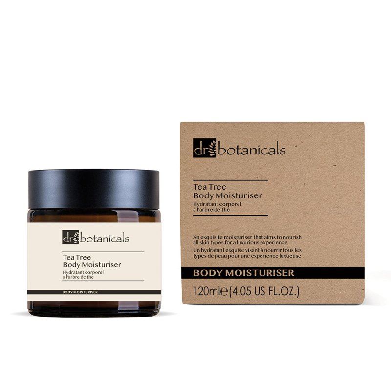 Dr. Botanicals Unisex Eucalyptus & Tea Tree Anti-Ageing Body Moisturiser 120ml for Fine Lines, Wrinkles, Dryness - One Size