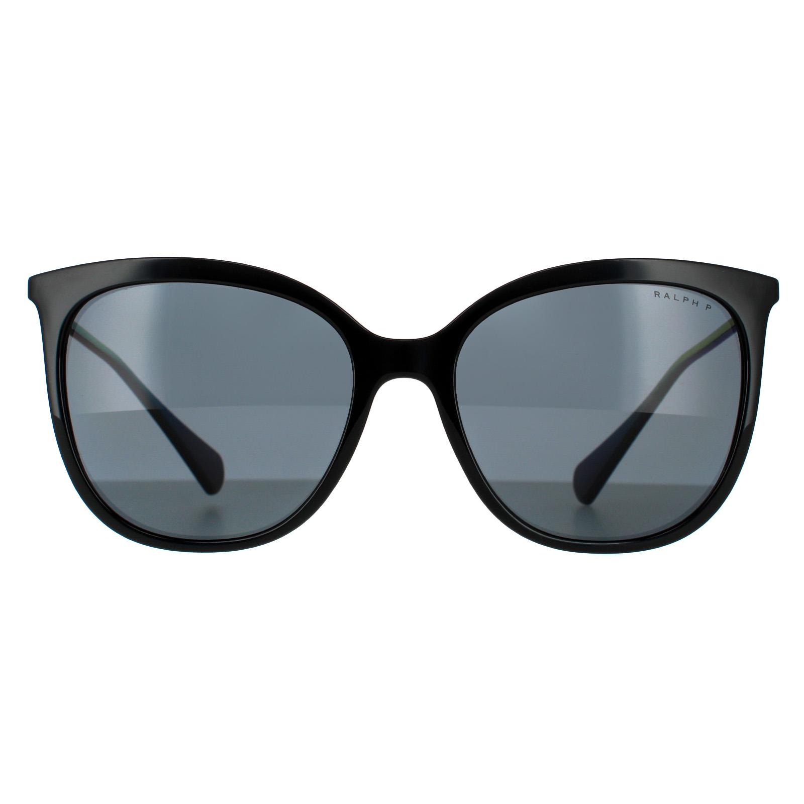 Ralph by Ralph Lauren Butterfly Dames Glimmend Zwart Donkergrijs Gepolariseerde Zonnebril