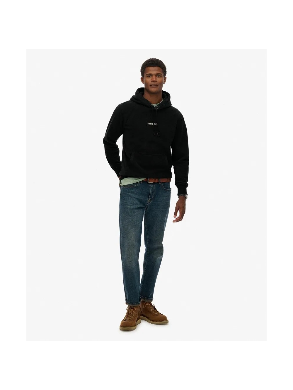 MICRO LOGO FLEECE HOOD 3