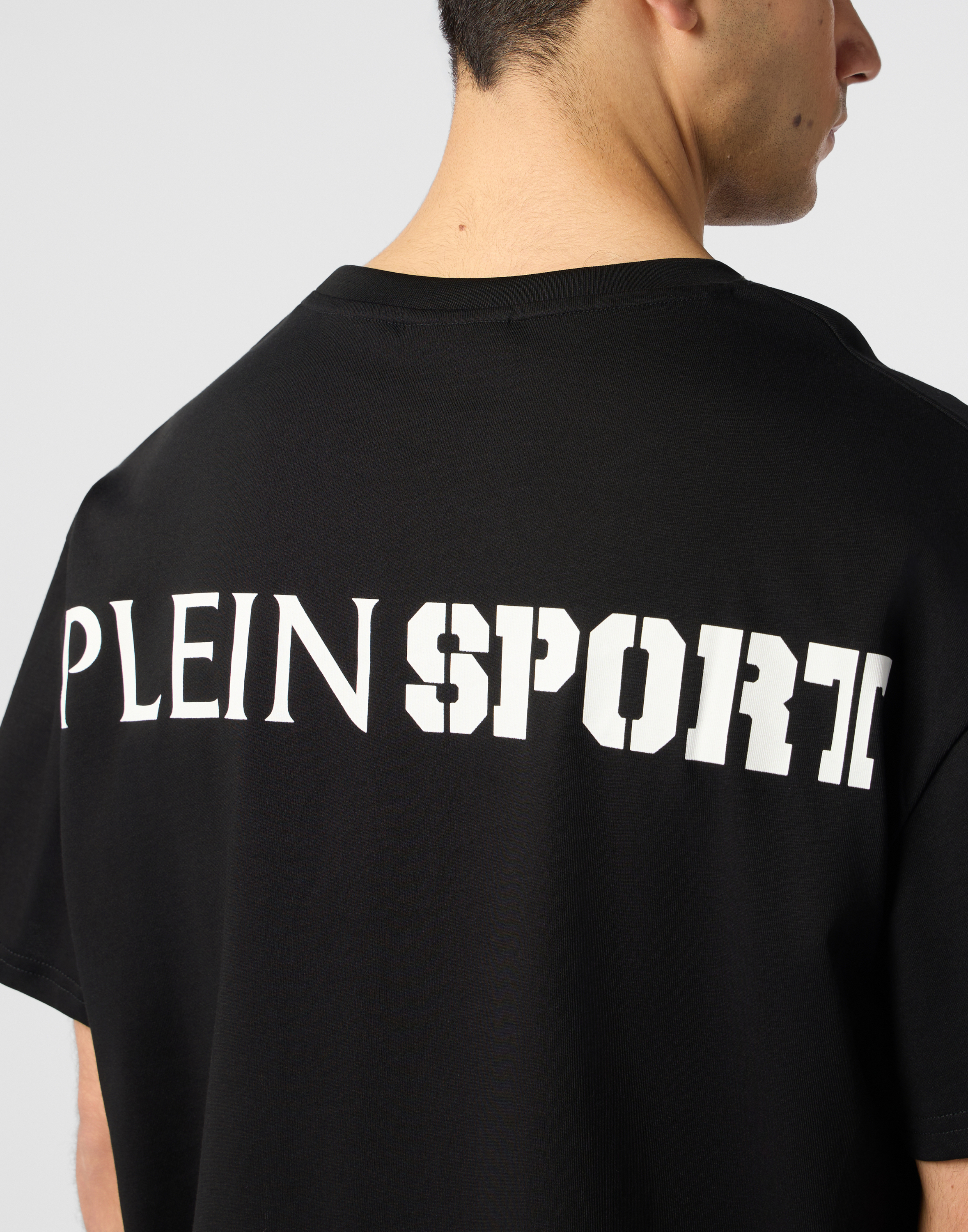 Plein Sport Vanlig t-shirt med skrapmönster herr – bild 2
