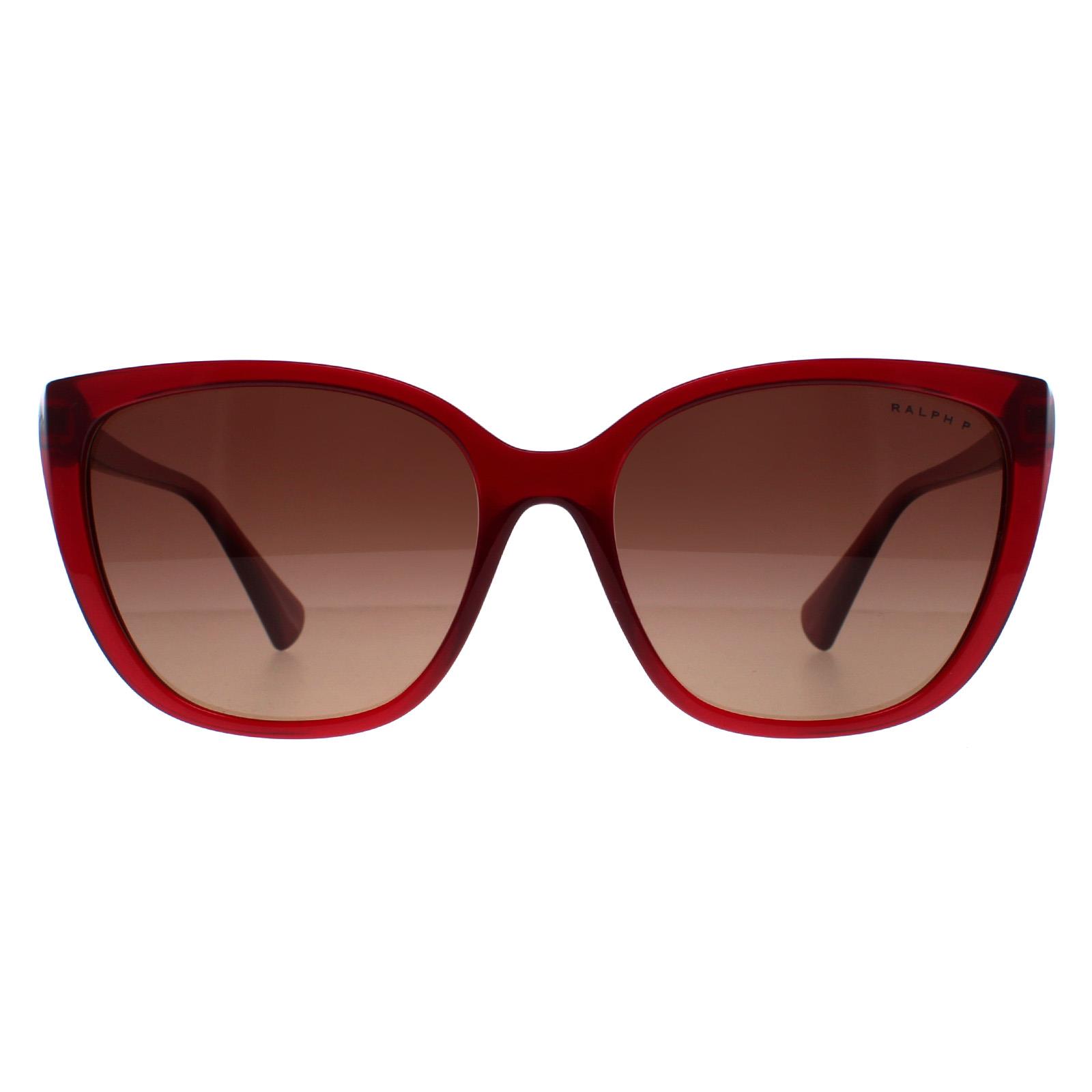 Ralph by Ralph Lauren RA5274 5800T5 transparant bordeaux lichtbruin gradiÃ«nt gepolariseerde zonnebril