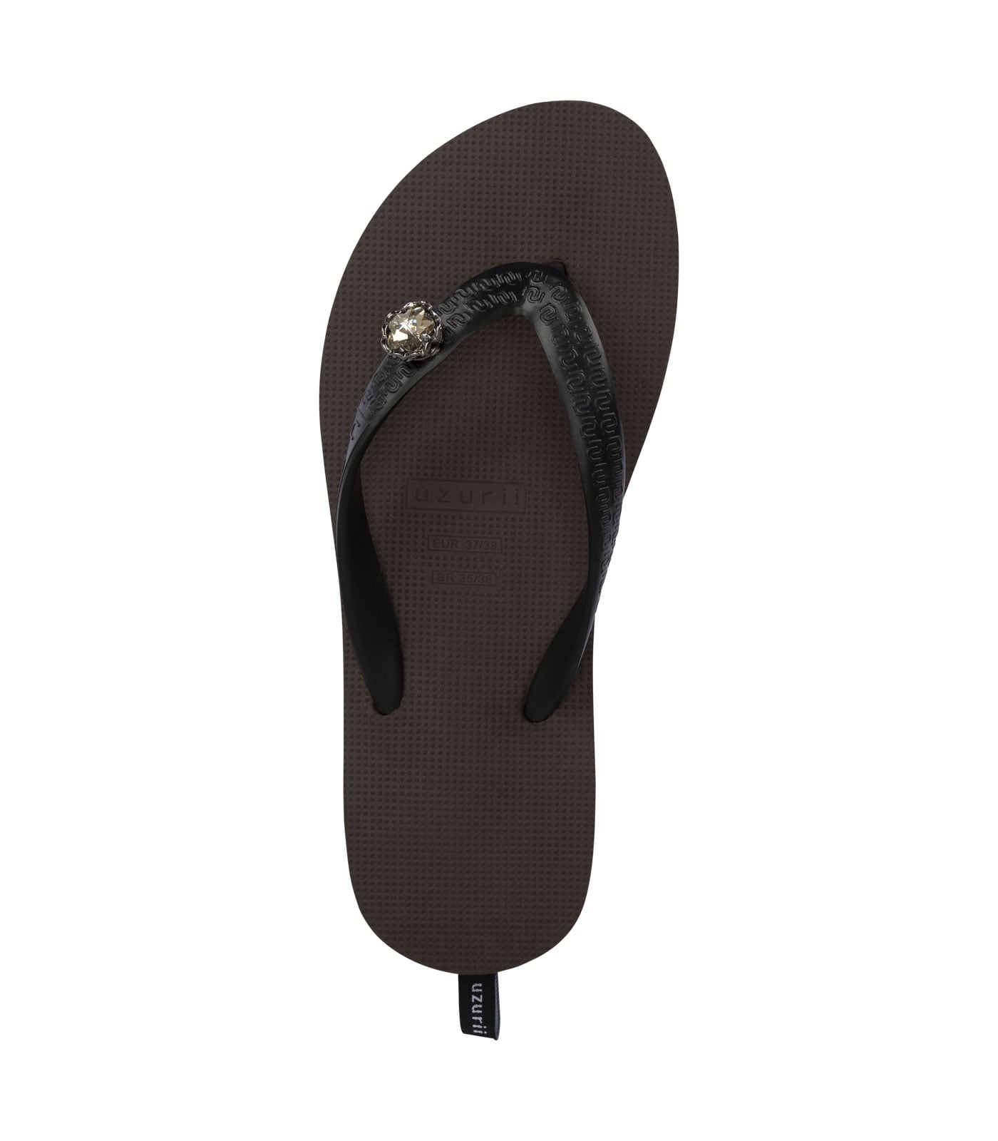 Uzurii Mondriaan Switch Mid Heel Flip Flop Kaffee