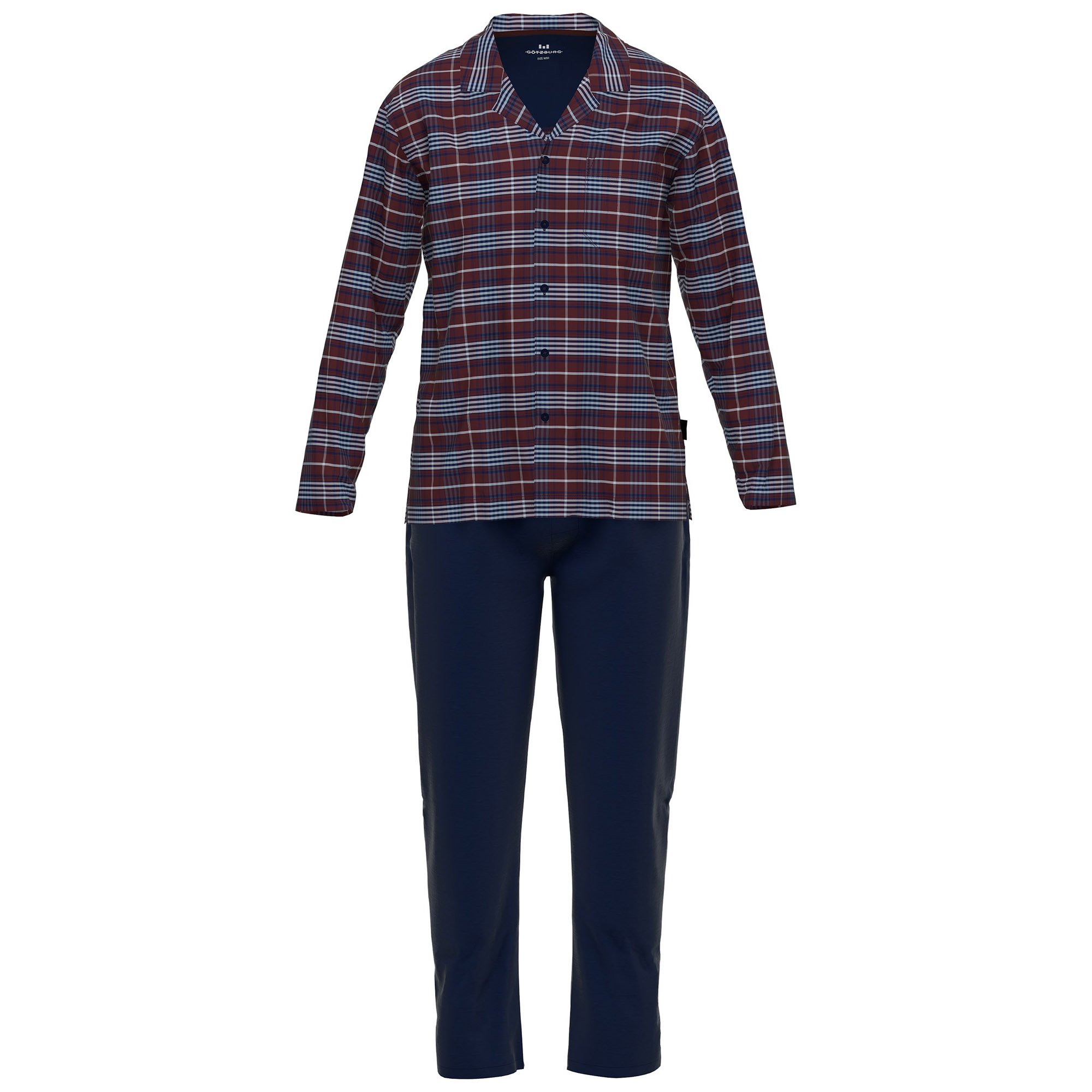 Thumbnail - Gotzburg V-Ausschn. Bündchen Pyjama